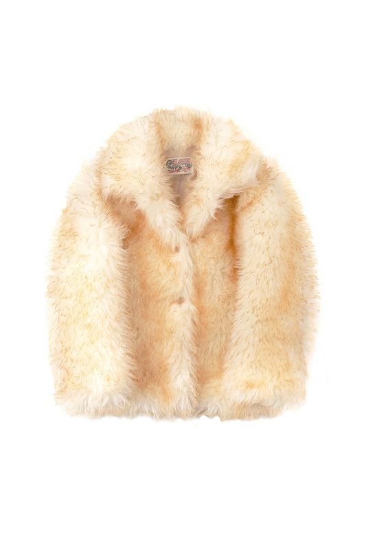 Fluffy Furry Fur Jacket (Cream)