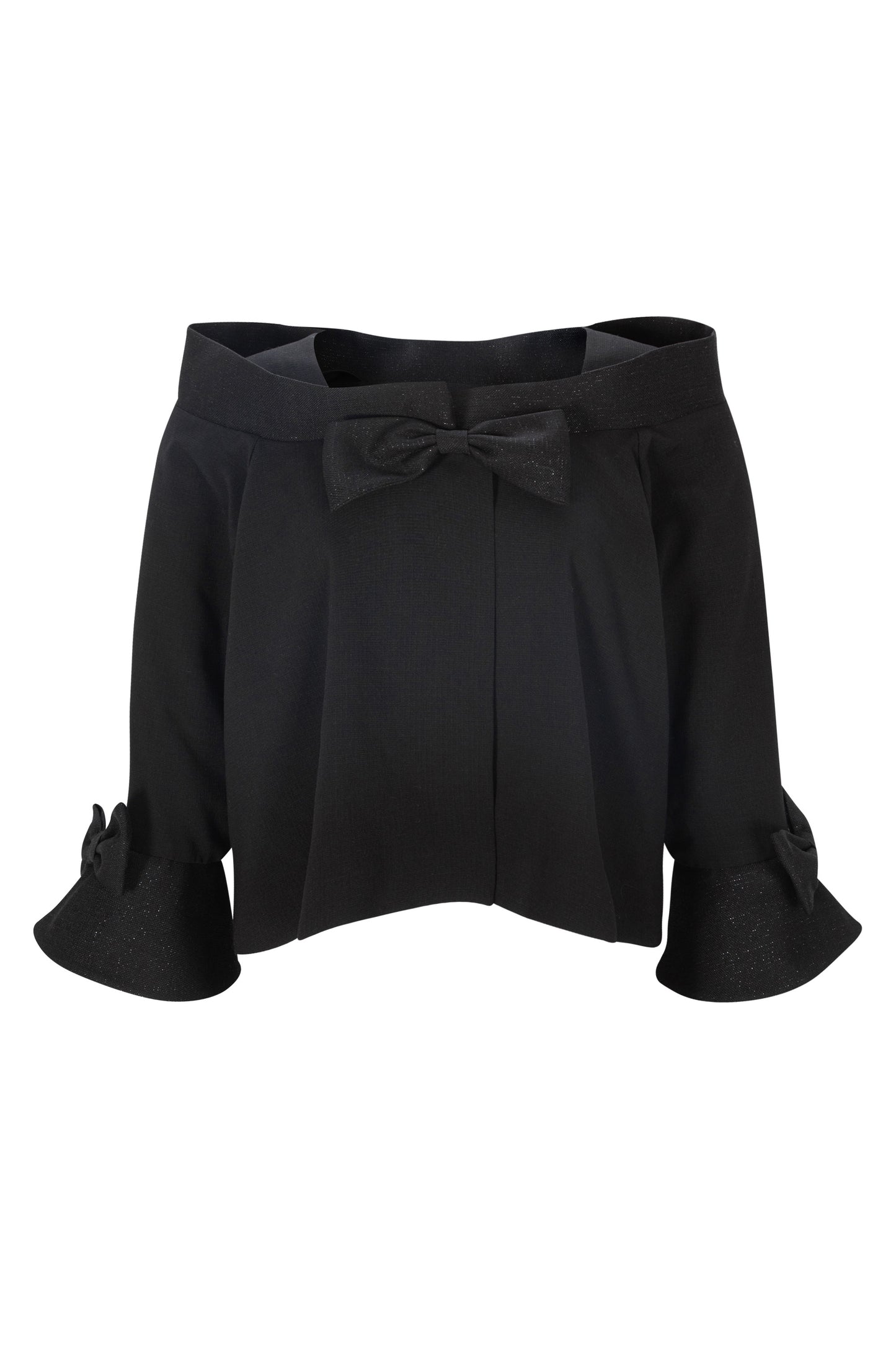 Classic Ribbon Summer Jacket (Black)