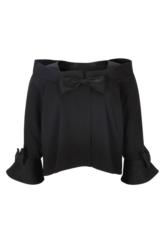 Classic Ribbon Summer Jacket (Black)