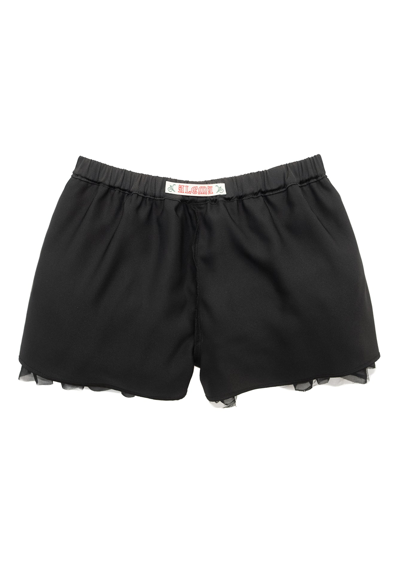 Lace Layered Shorts (Black)