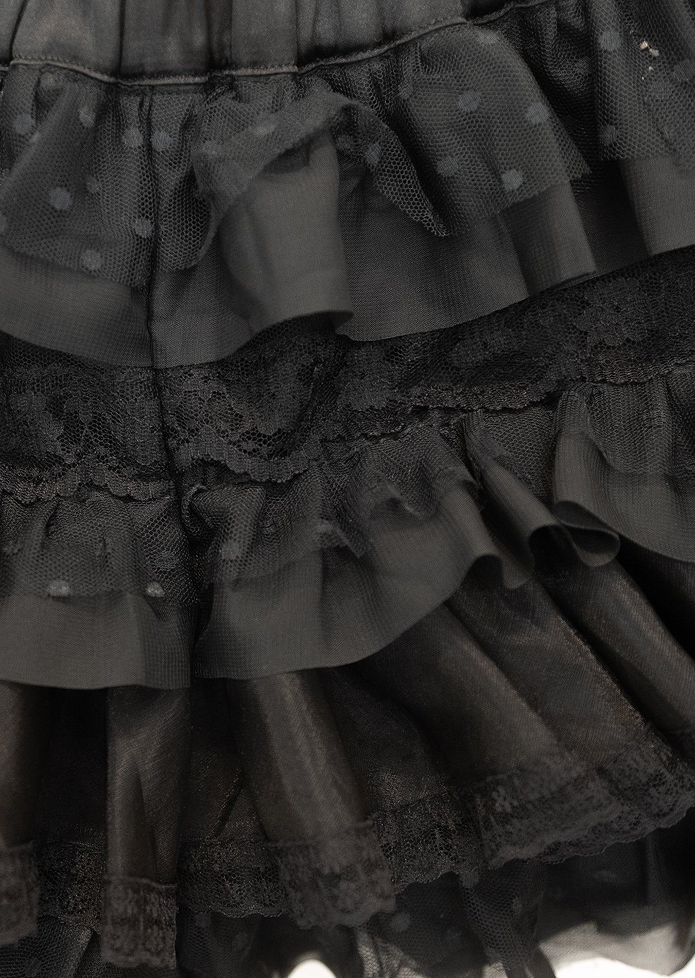 Lace Layered Shorts (Black)