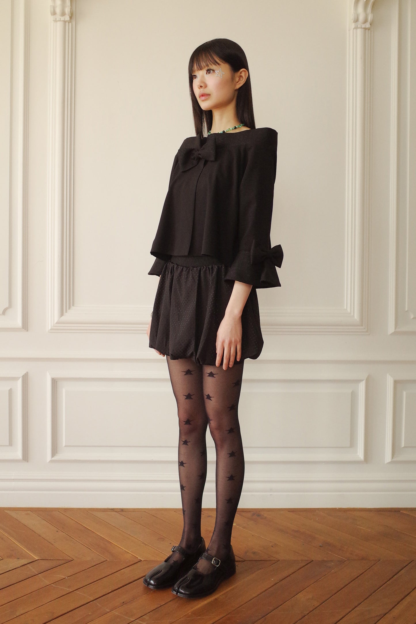 Classic Ribbon Summer Jacket (Black)