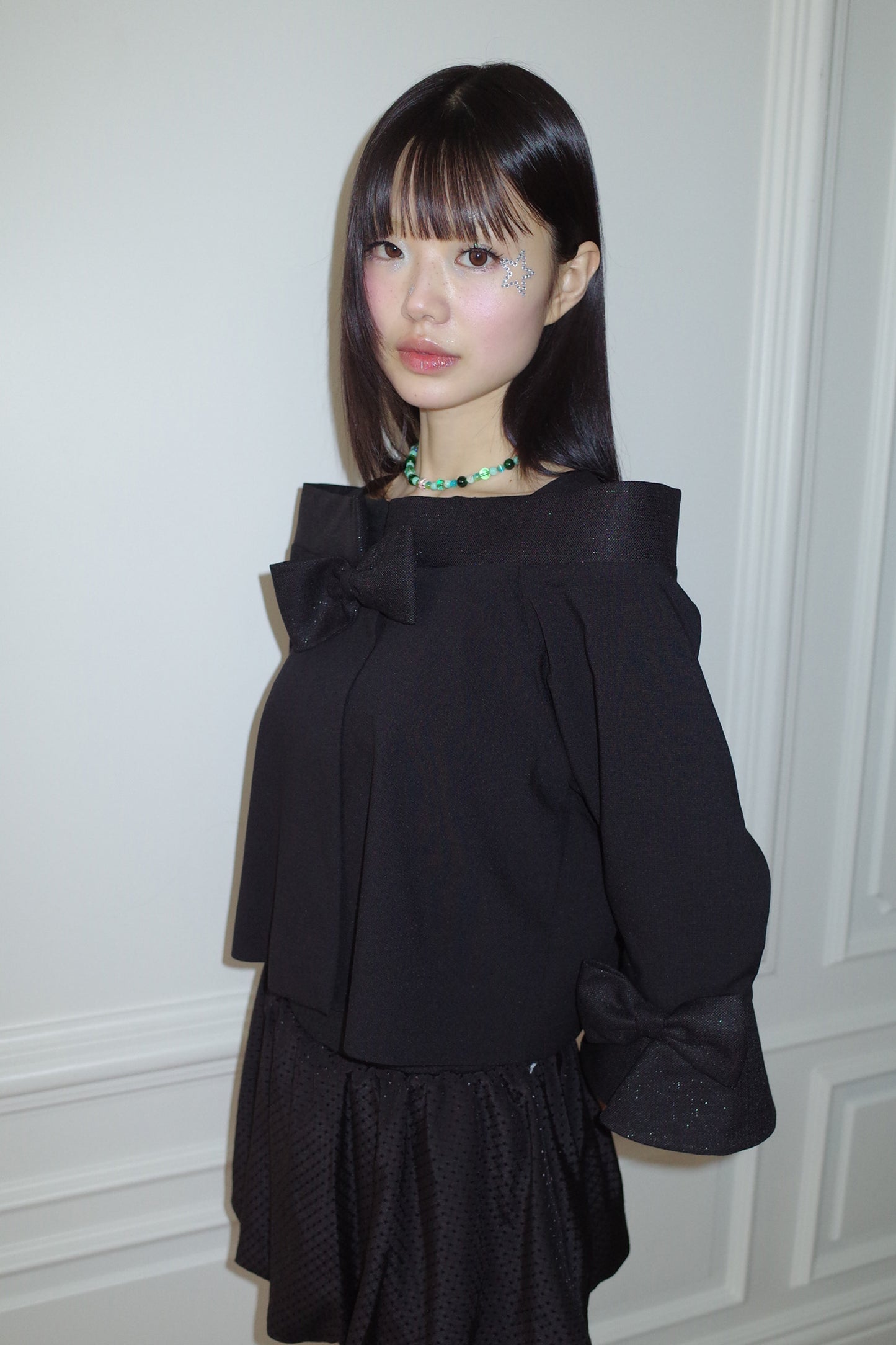 Classic Ribbon Summer Jacket (Black)