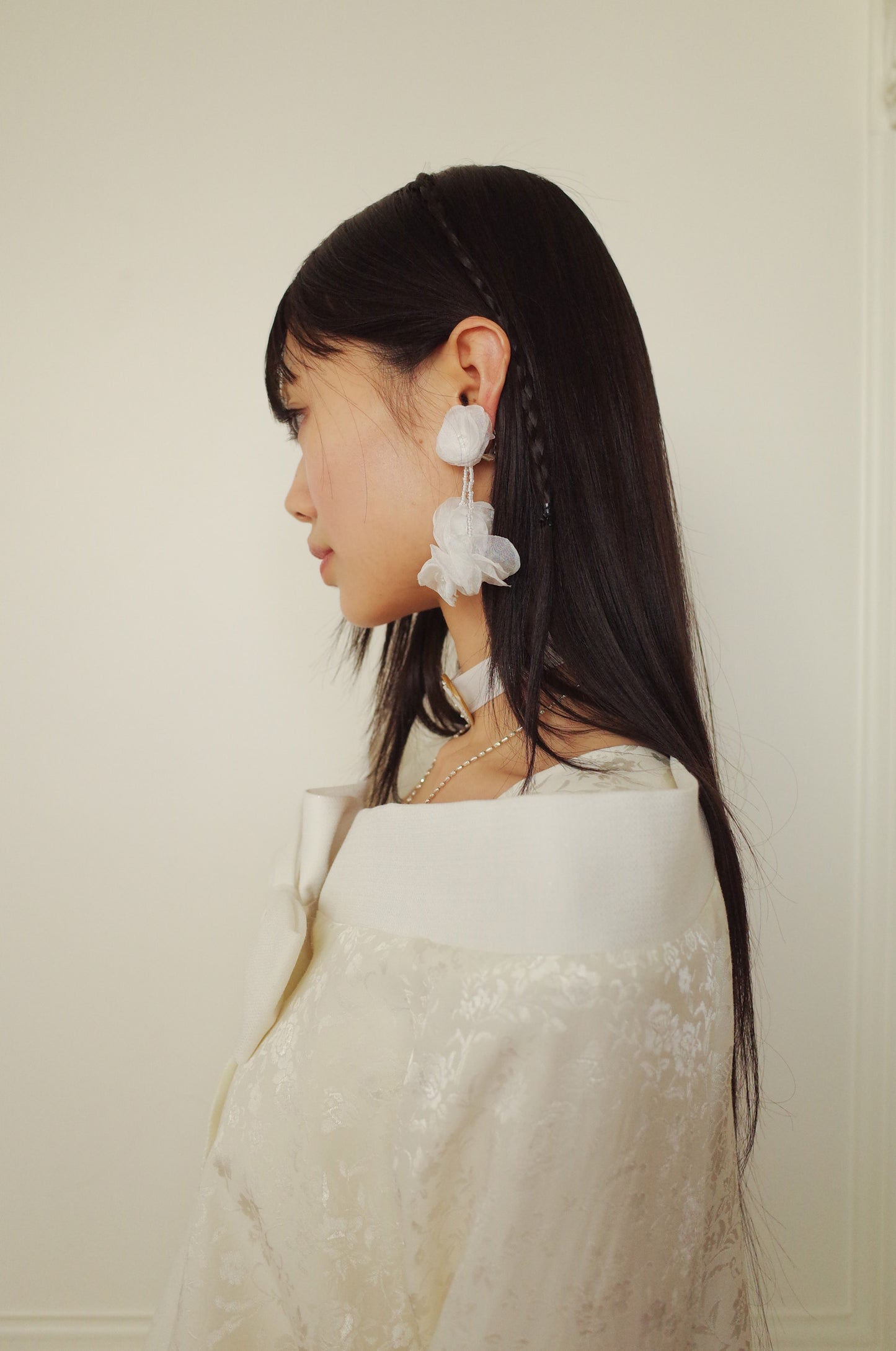 Classic Ribbon Summer Jacket (White)