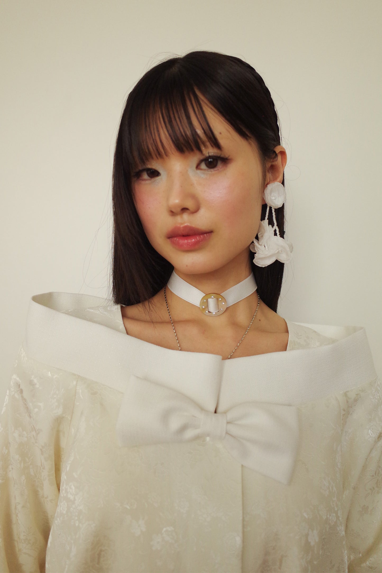 Classic Ribbon Summer Jacket (White)