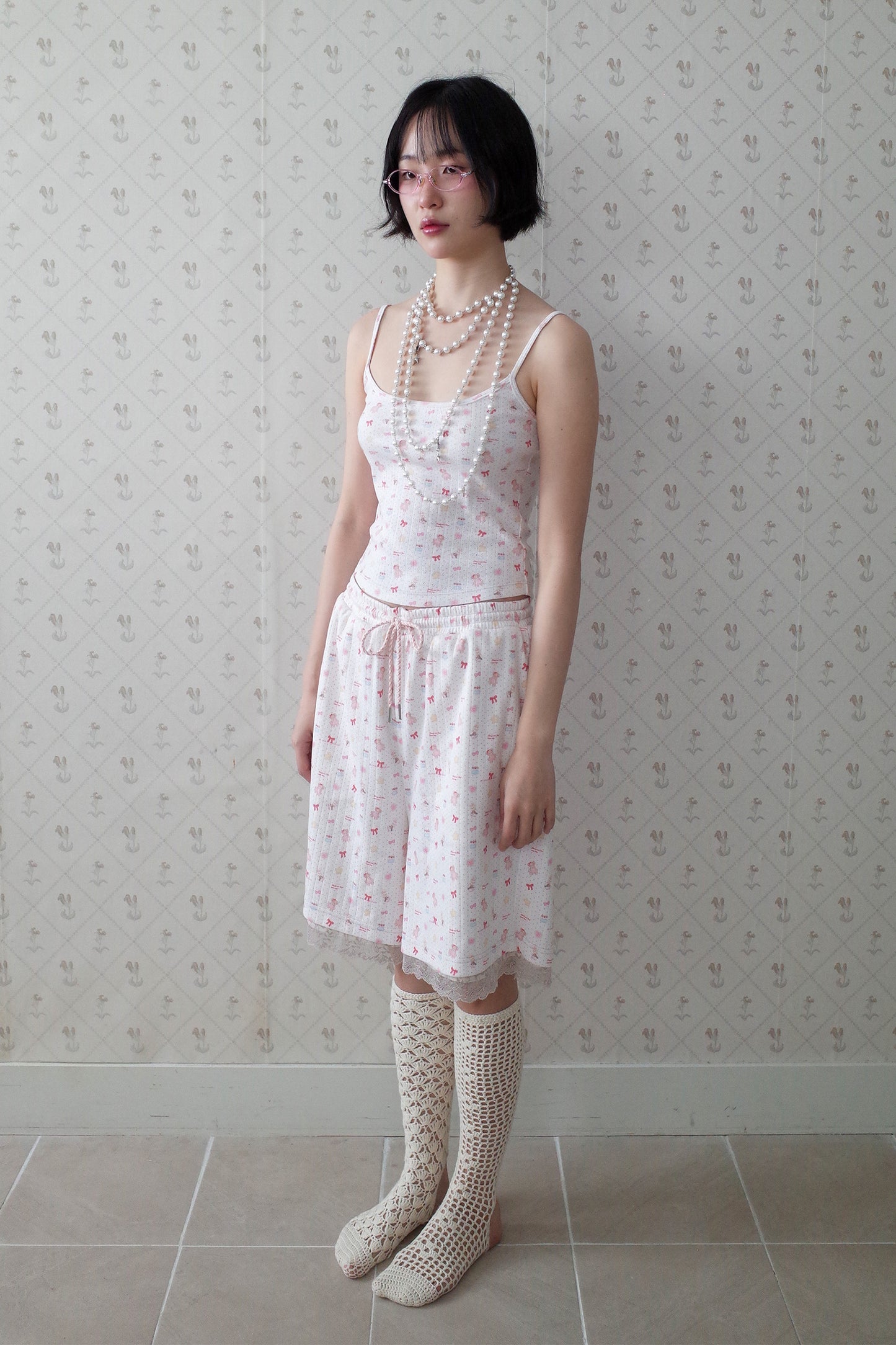 Teddy Bear Square Slip (White)