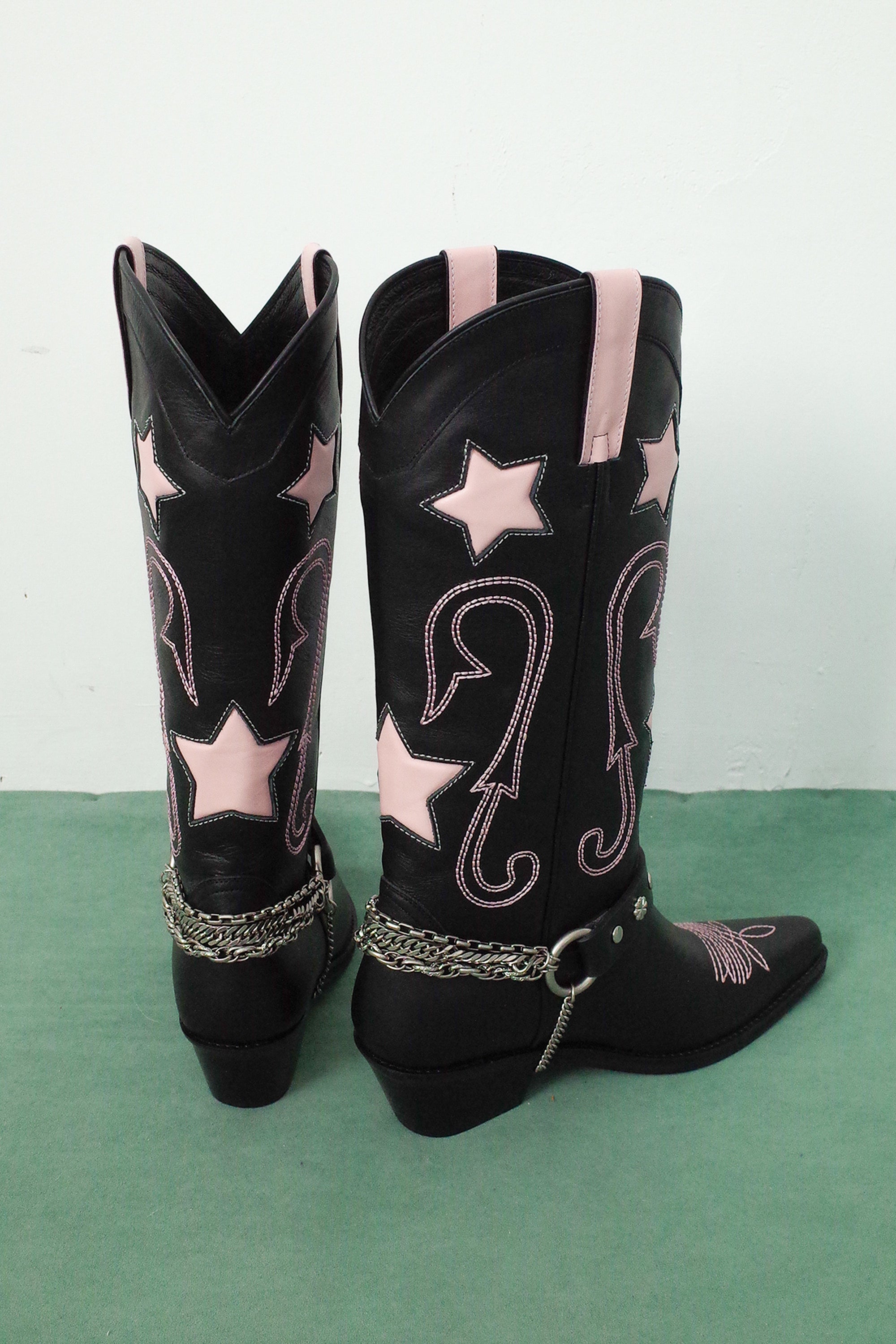 [1차-12월초 출고]Star western boots black