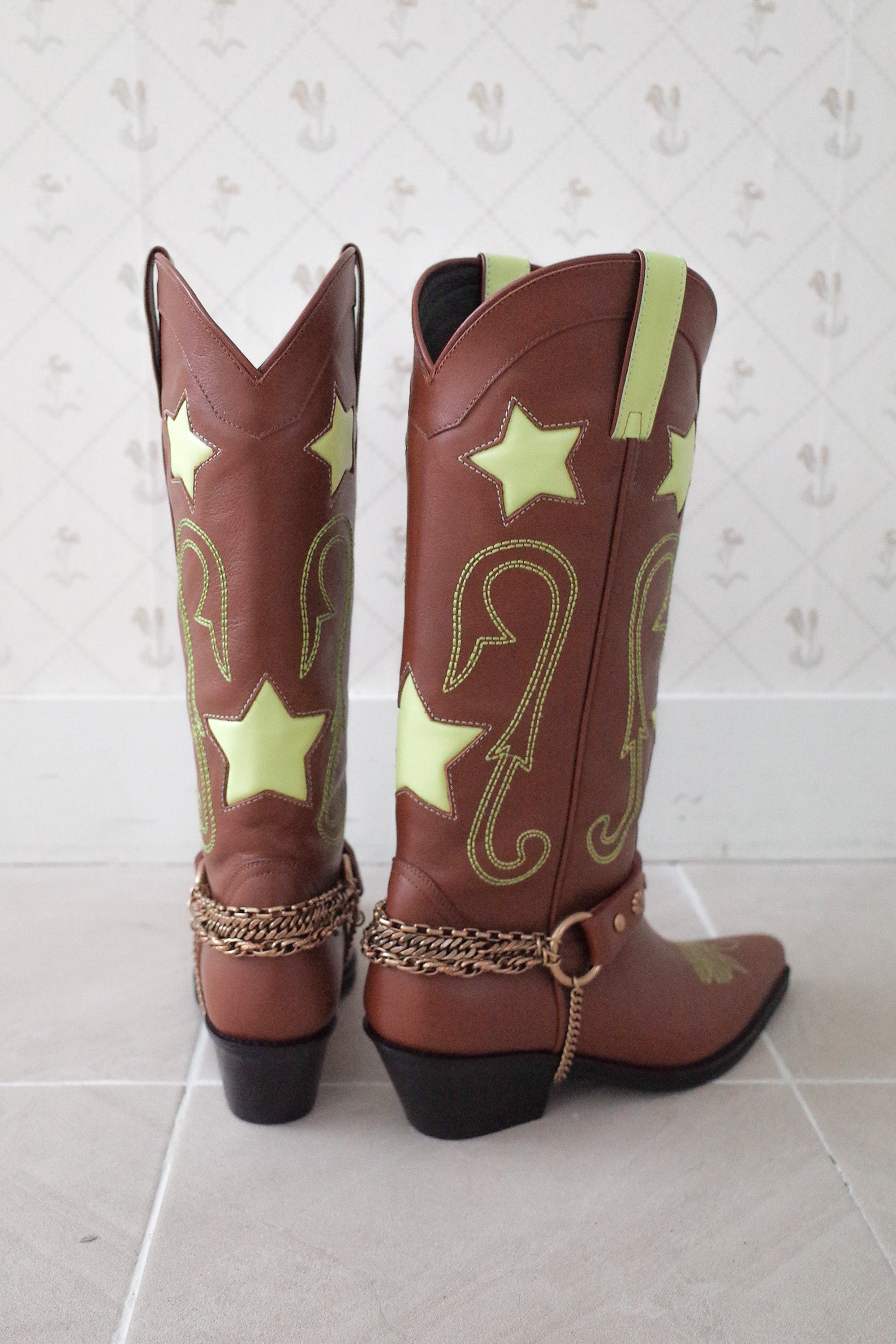 [1차-12월초 출고]Star western boots brown