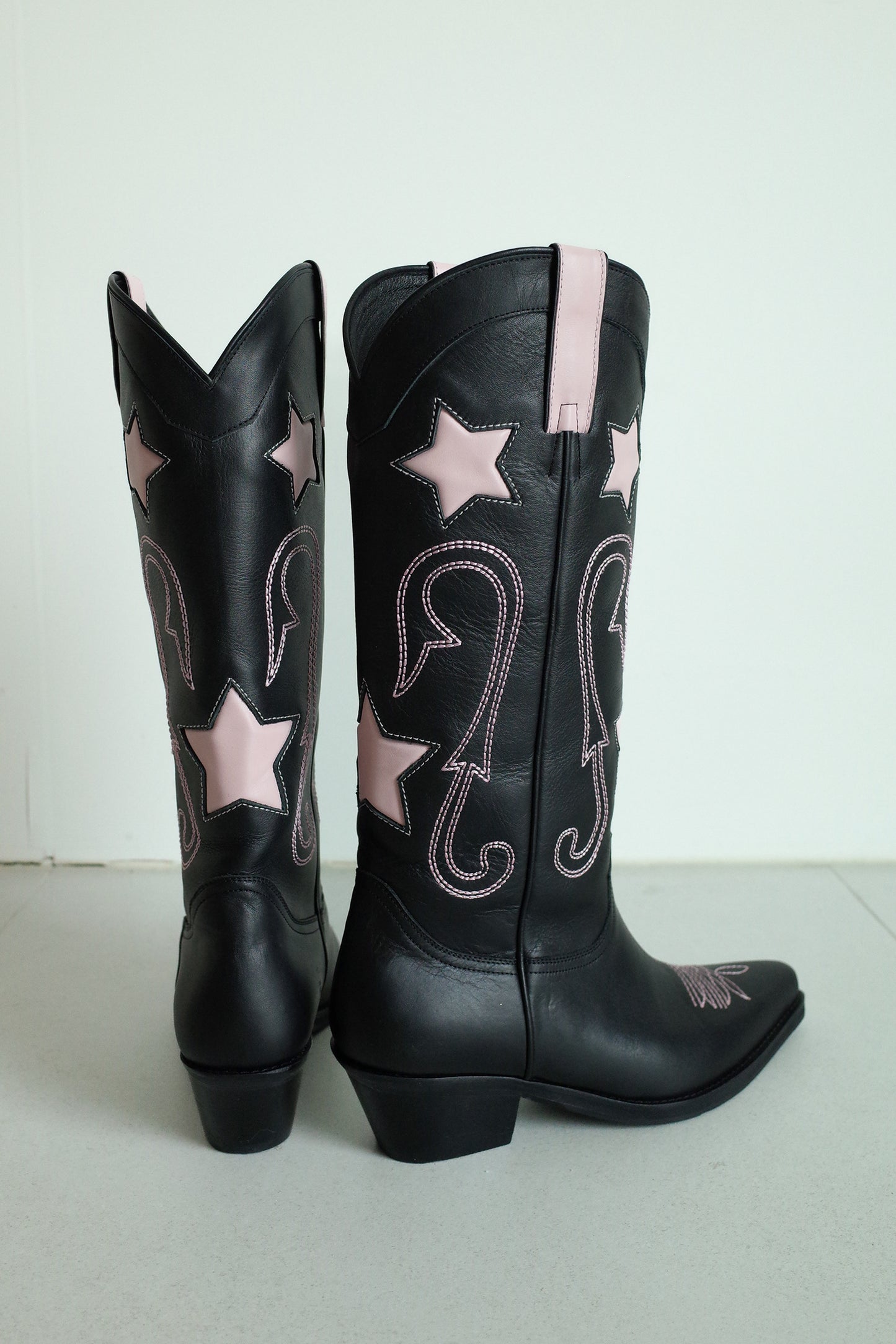 Star Western Boots (Black)
