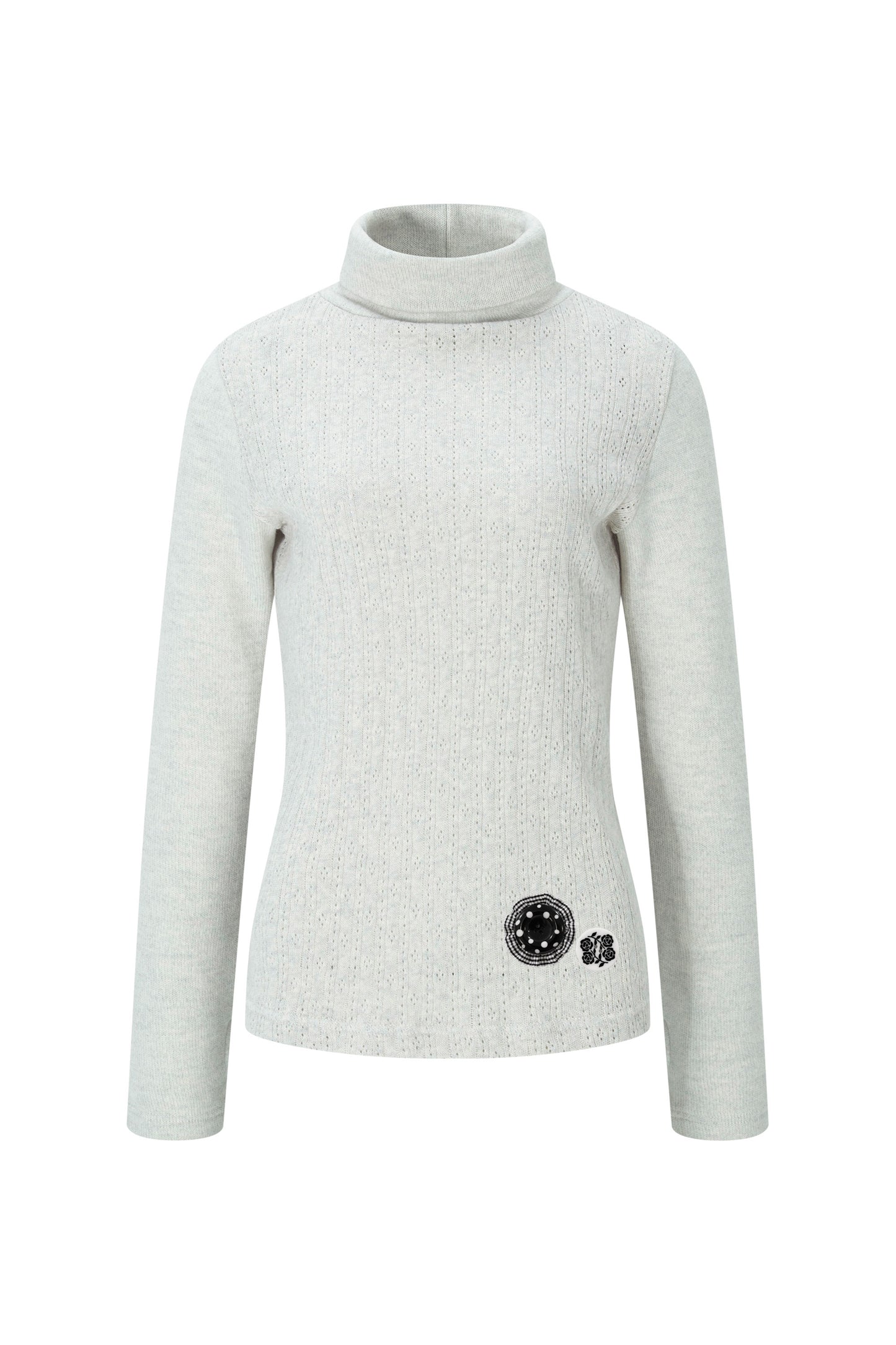 Soft Wool Turtle Neck Top (Oatmeal)