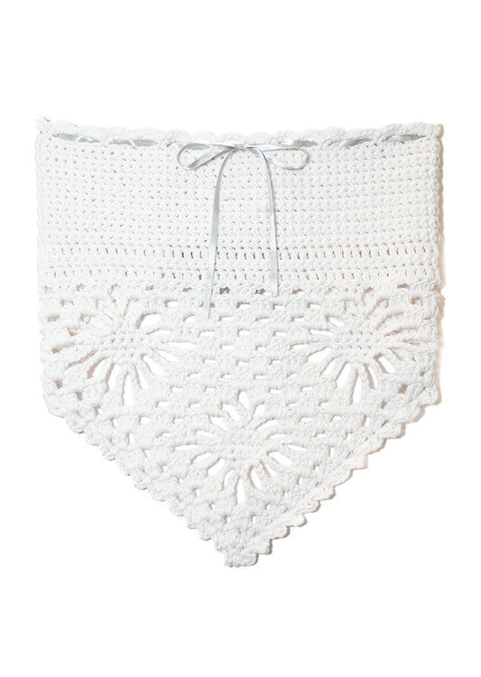 Cotton Crochet Top (White)