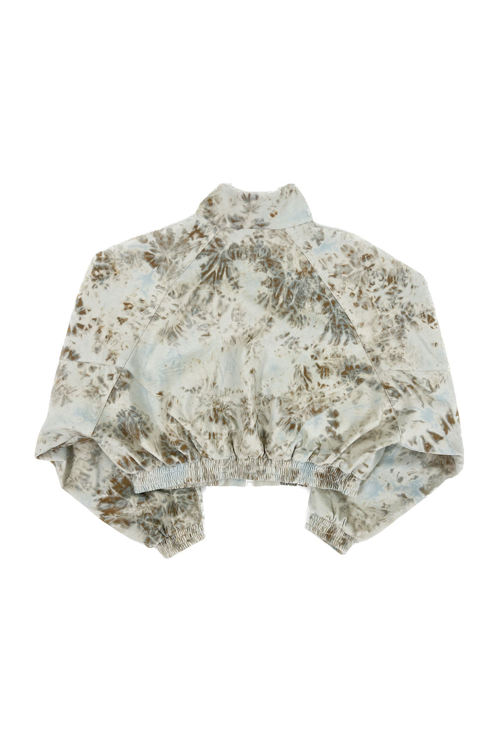 Tie-Dyed Corduroy Crop Jumper (Light Blue)