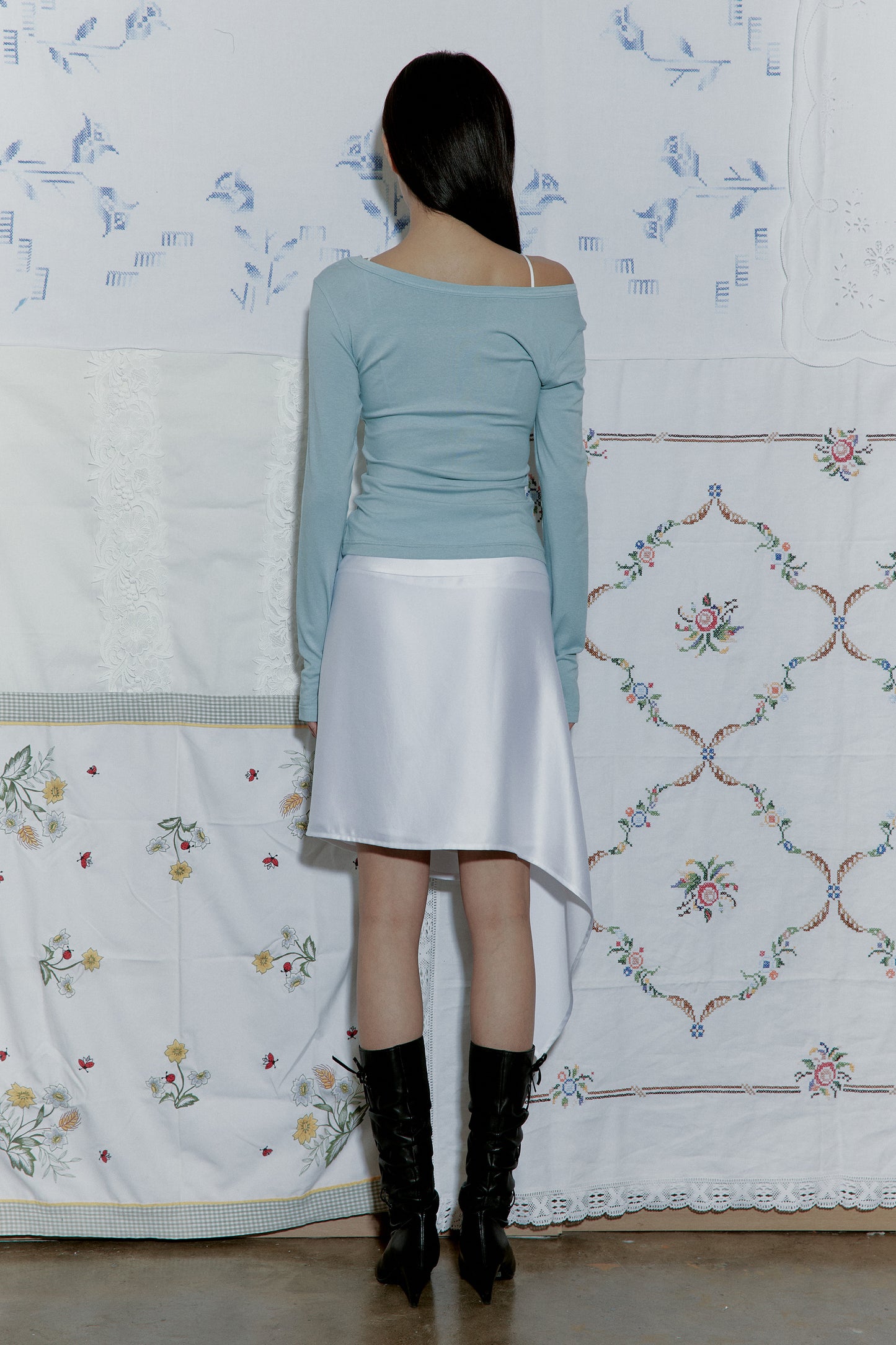 Lover Babe Sheer Slim T (Light Blue)