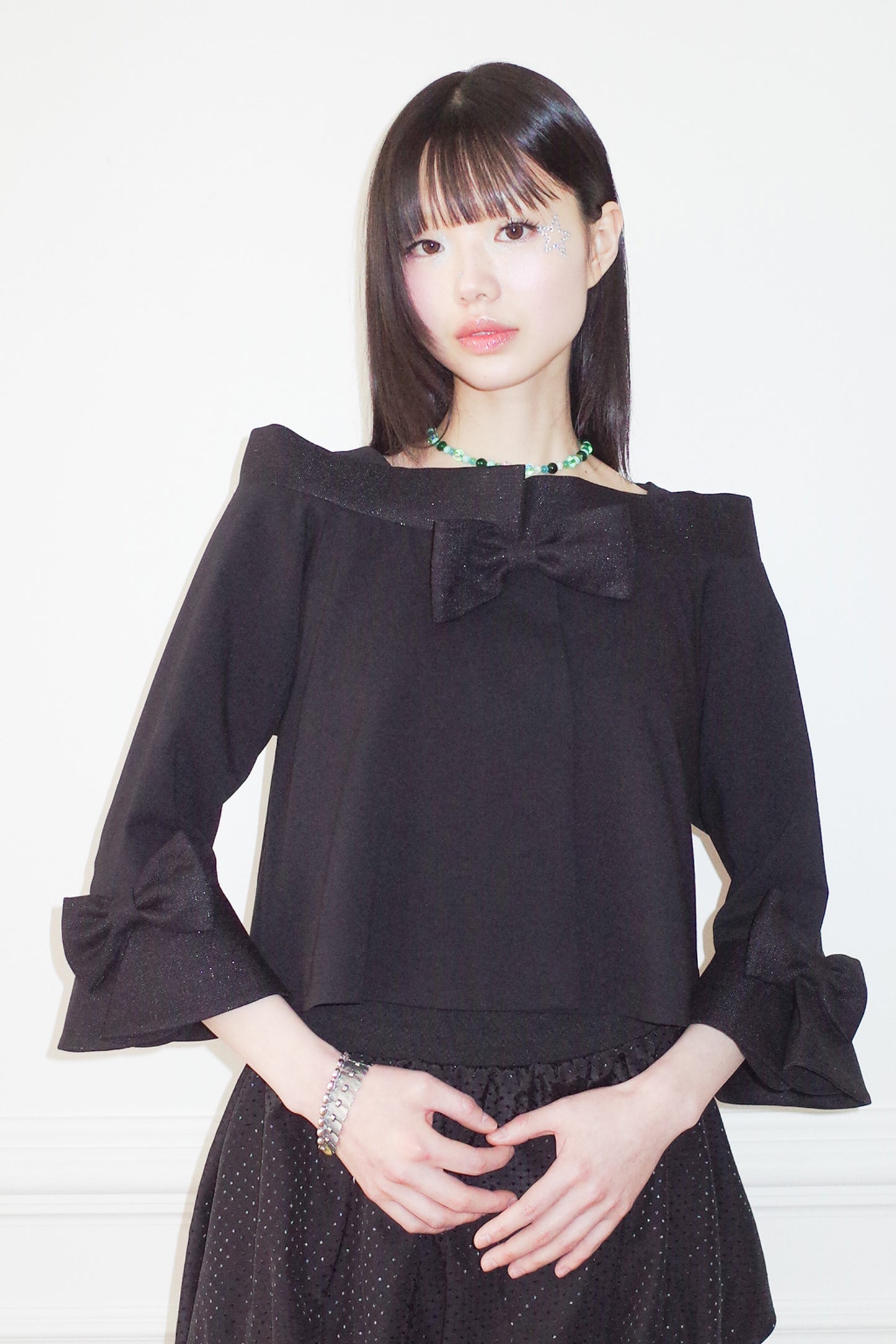 Classic Ribbon Summer Jacket (Black)